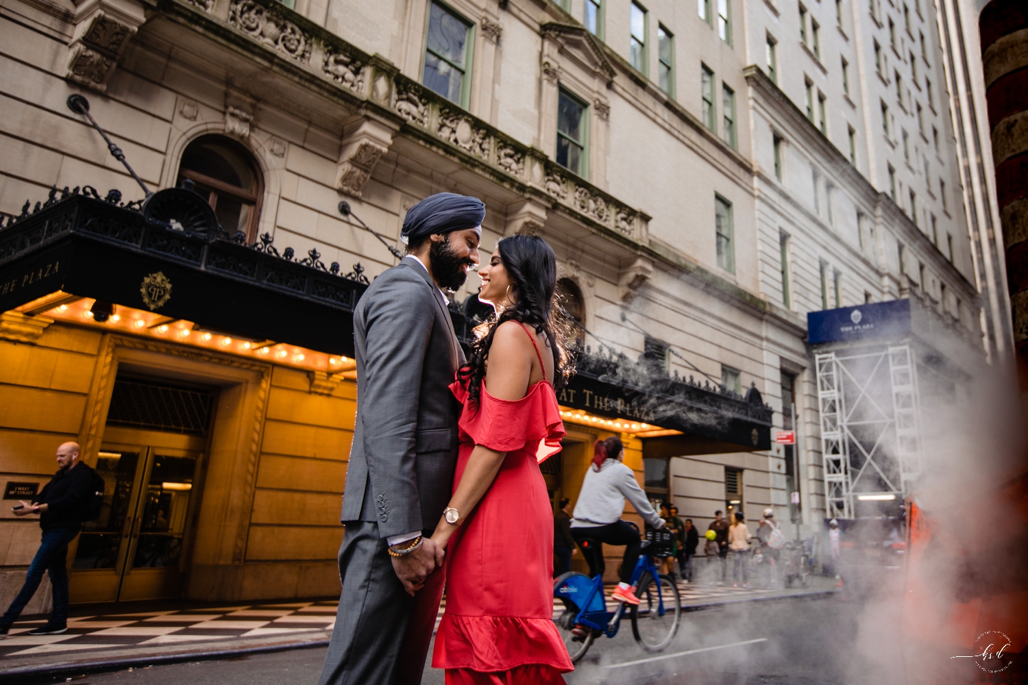 NYC Central Park Engagement Session Harpreet Bhairvi
